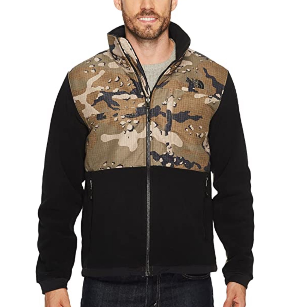 Super Rare The North Face Denali 2 Grid Camo/Black Colorway